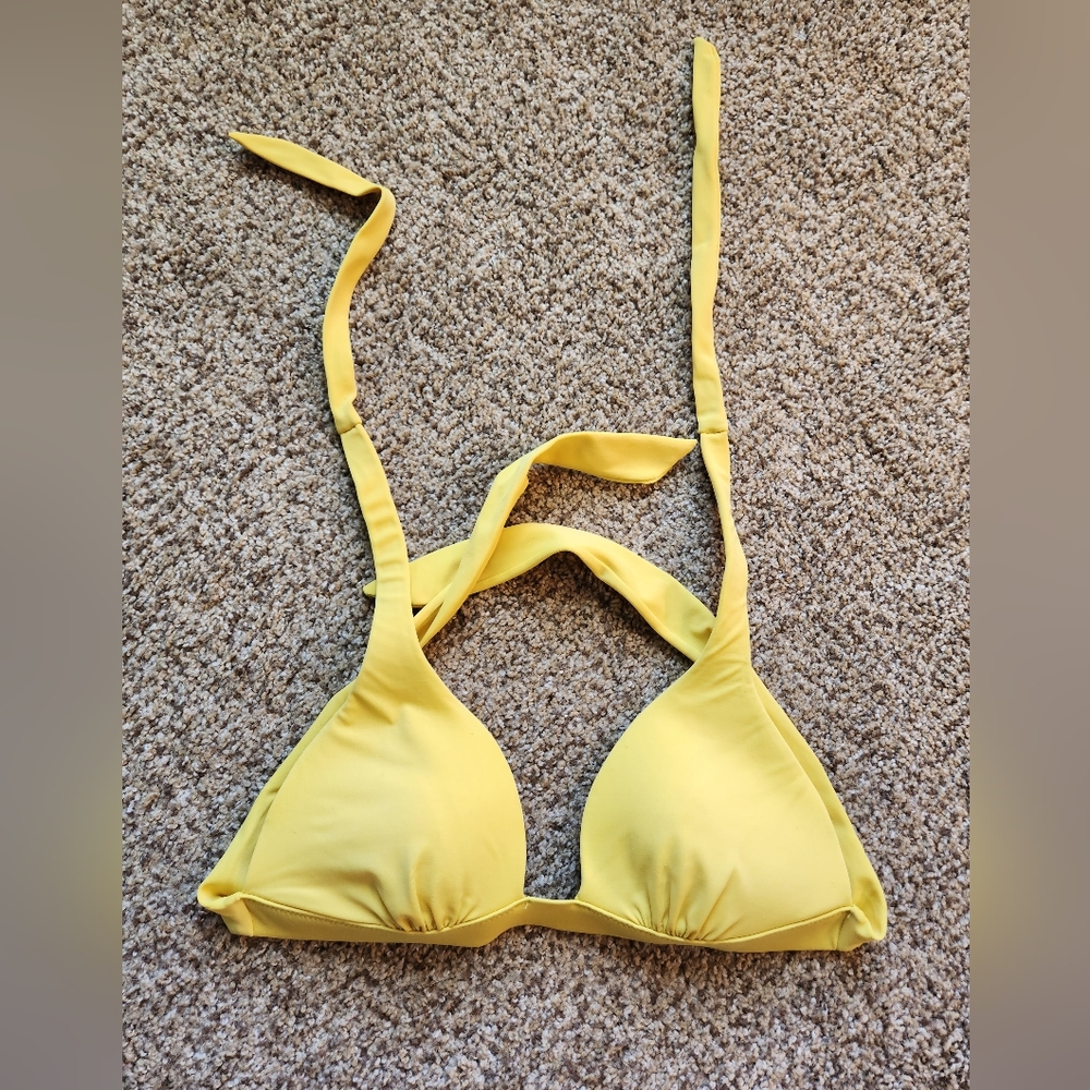 Yellow Bikini Small Bathing Suit Top